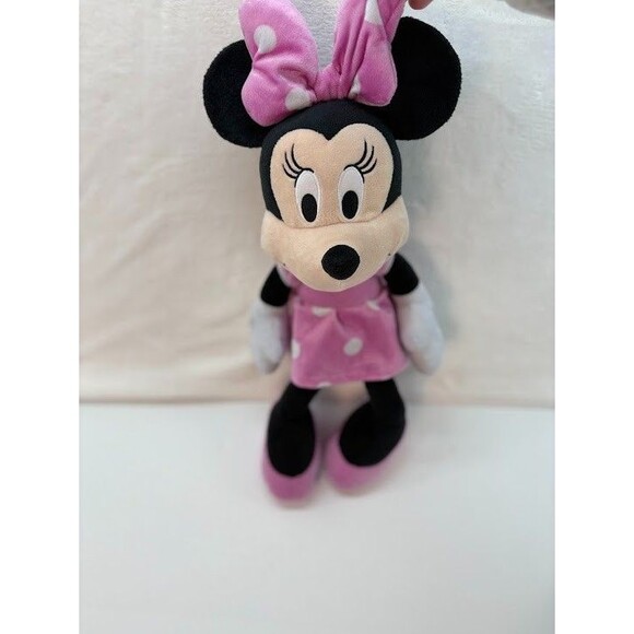 Minnie Mouse Plush 10" Disney Store Pink Dress Bow Shoes Stuffed Animal - Picture 2 of 4